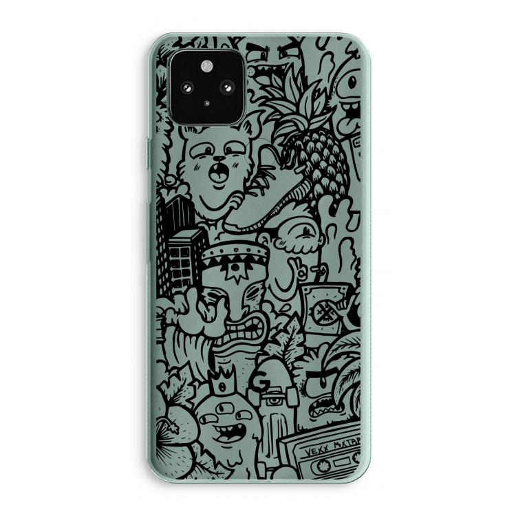 Vexx Black Mixtape: Google Pixel 5a 5G Transparant Hoesje