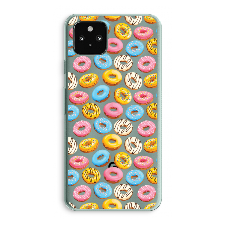 Pink donuts: Google Pixel 5a 5G Transparant Hoesje