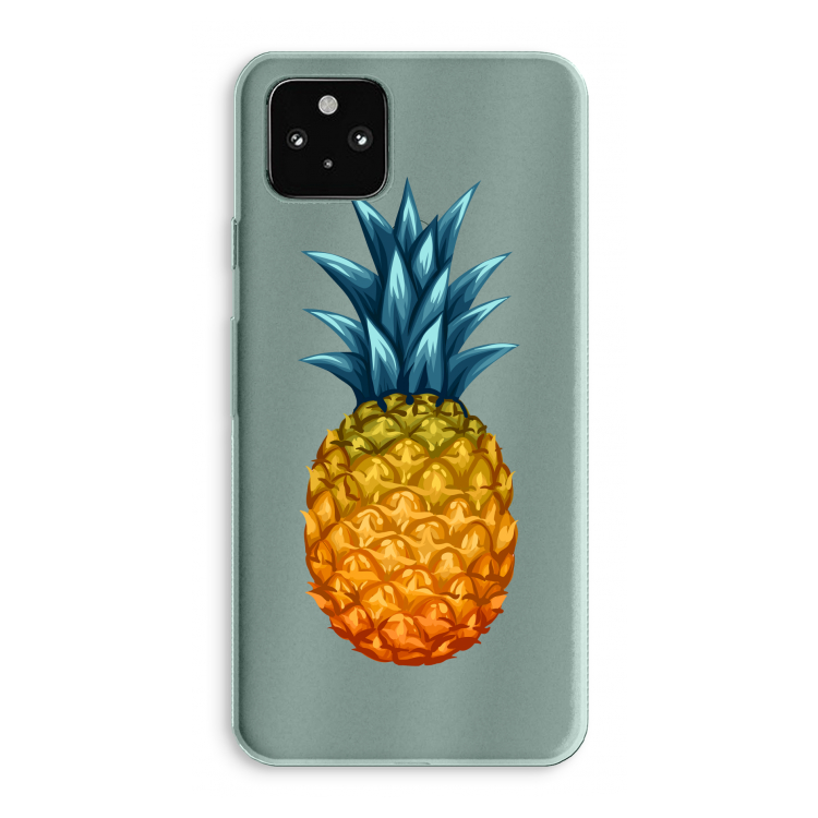 Grote ananas: Google Pixel 5a 5G Transparant Hoesje