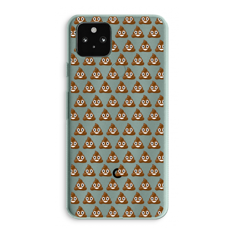 Poop emoji: Google Pixel 5a 5G Transparant Hoesje