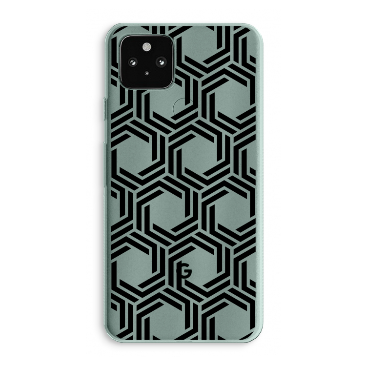 Geometrisch patroon: Google Pixel 5a 5G Transparant Hoesje