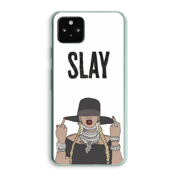 Slay All Day: Google Pixel 5a 5G Transparant Hoesje