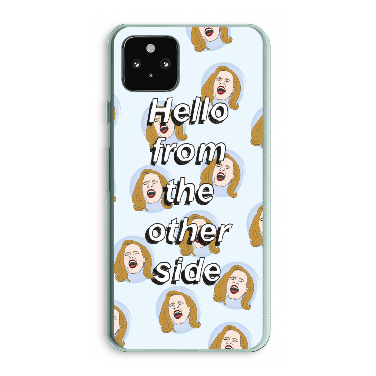 Hello: Google Pixel 5a 5G Transparant Hoesje