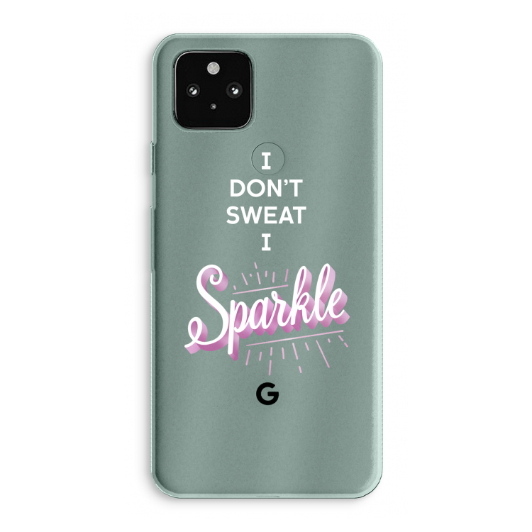 Sparkle quote: Google Pixel 5a 5G Transparant Hoesje