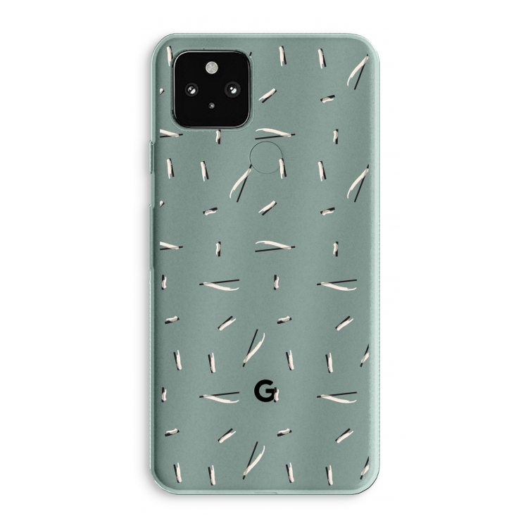 Hipster stripes: Google Pixel 5a 5G Transparant Hoesje