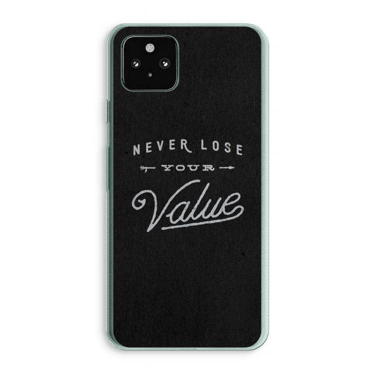 Never lose your value: Google Pixel 5a 5G Transparant Hoesje