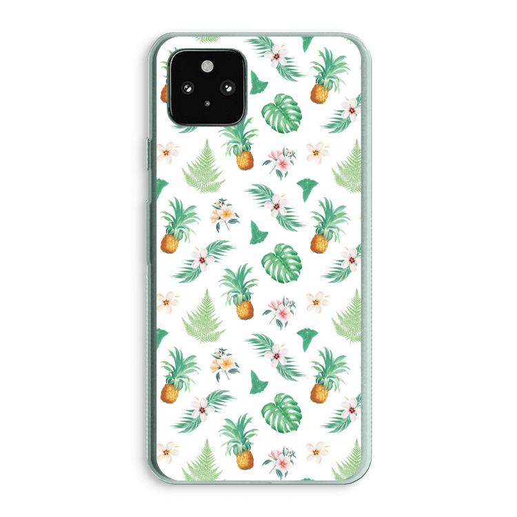 Ananas bladeren: Google Pixel 5a 5G Transparant Hoesje