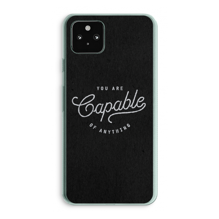 Capable: Google Pixel 5a 5G Transparant Hoesje