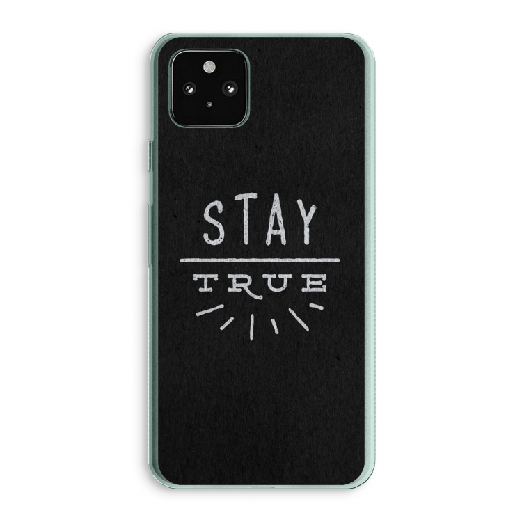 Stay true: Google Pixel 5a 5G Transparant Hoesje