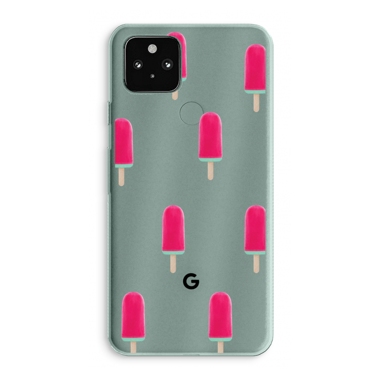 Waterijsje: Google Pixel 5a 5G Transparant Hoesje