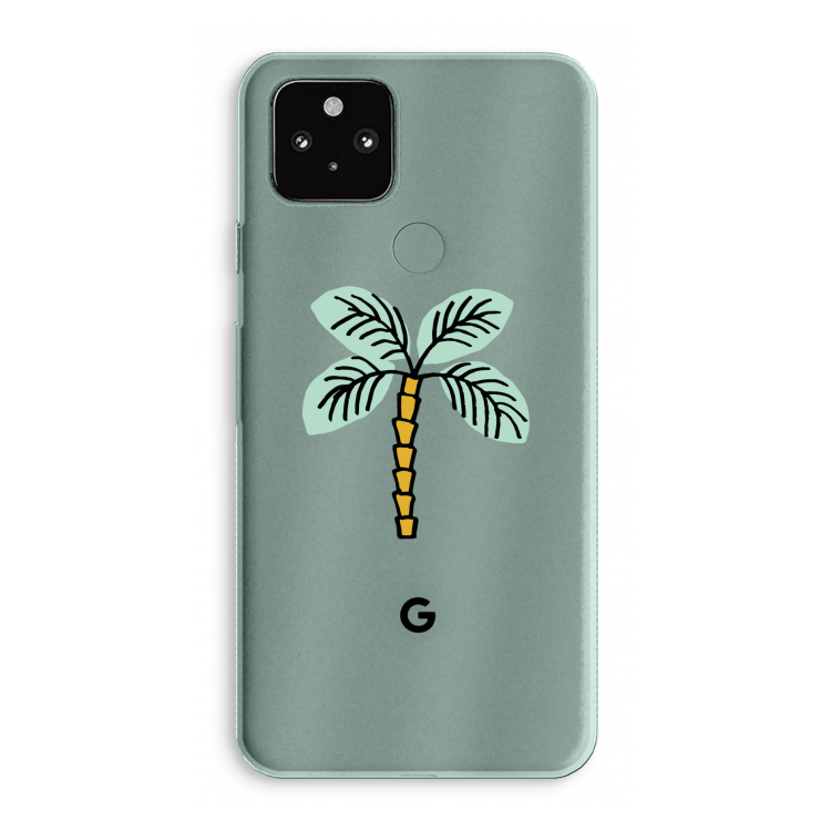 Palmboom: Google Pixel 5a 5G Transparant Hoesje