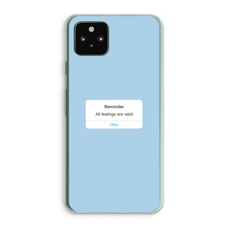 Reminder: Google Pixel 5a 5G Transparant Hoesje
