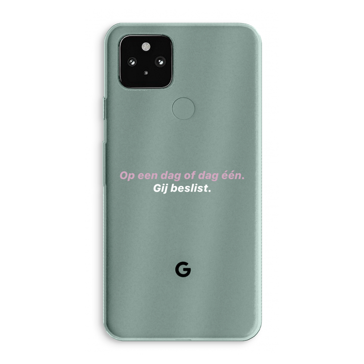 gij beslist: Google Pixel 5a 5G Transparant Hoesje