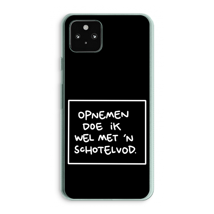 Schotelvod: Google Pixel 5a 5G Transparant Hoesje