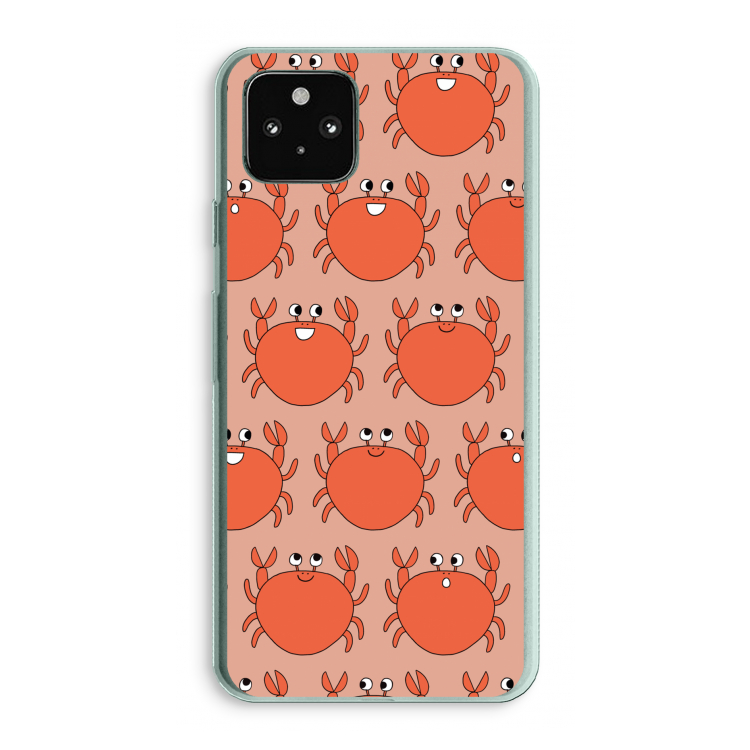 Krab: Google Pixel 5a 5G Transparant Hoesje