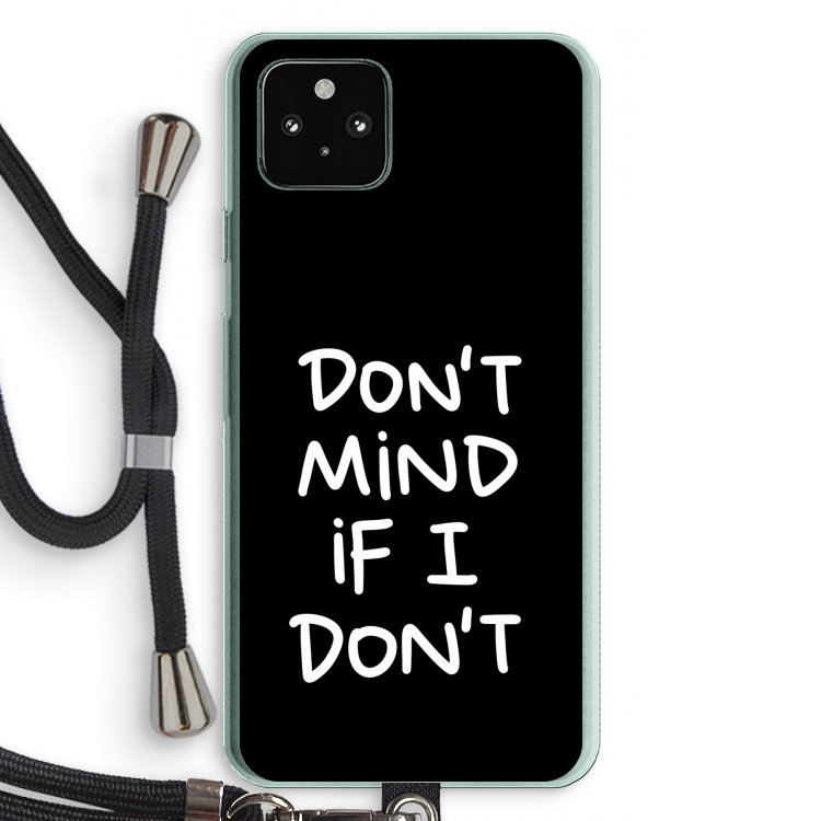 Don't Mind: Pixel 5a 5G Transparant Hoesje met koord