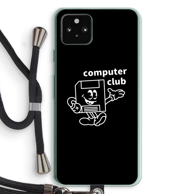 Floppyhead: Pixel 5a 5G Transparant Hoesje met koord