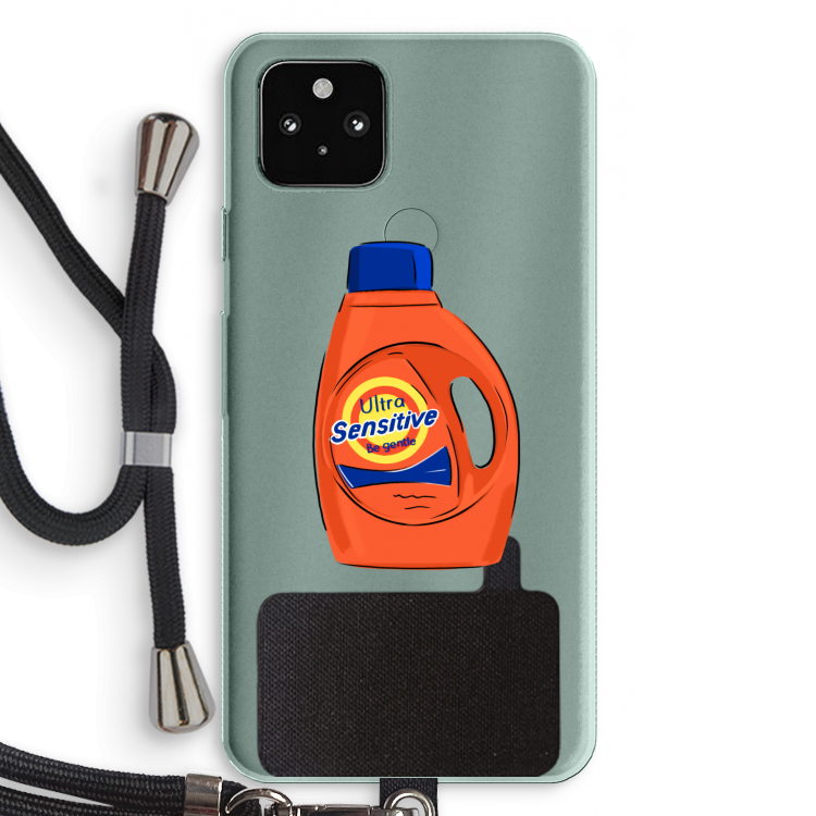 Ultra Sensitive: Pixel 5a 5G Transparant Hoesje met koord