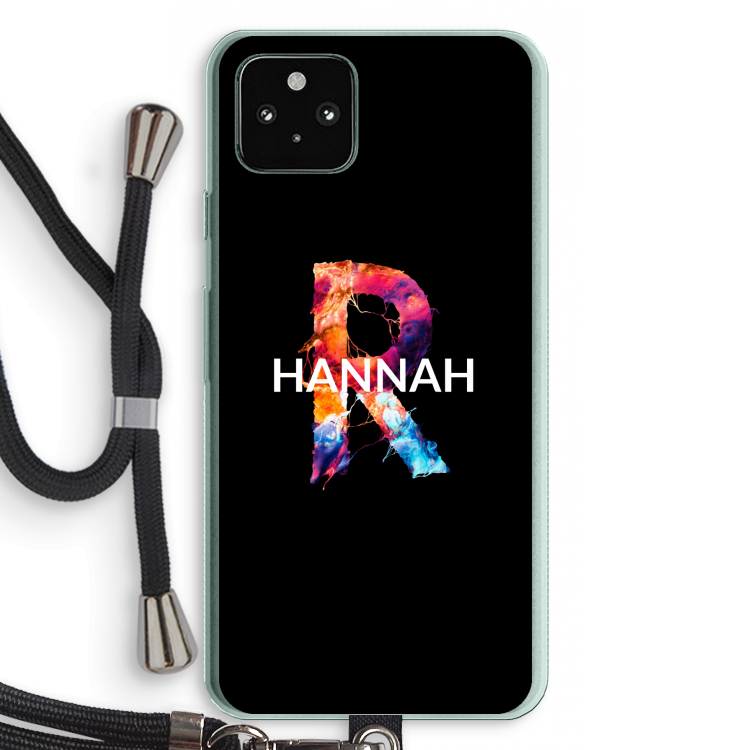 Abstract Spectrum: Pixel 5a 5G Transparant Hoesje met koord