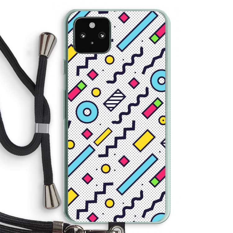 8-bit N°8: Pixel 5a 5G Transparant Hoesje met koord