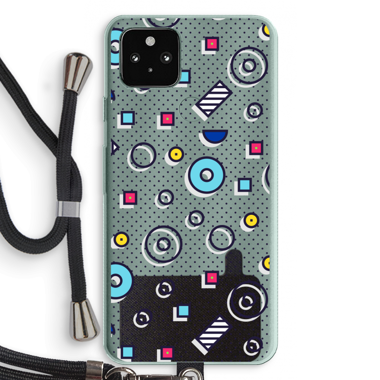 8-bit N°9: Pixel 5a 5G Transparant Hoesje met koord