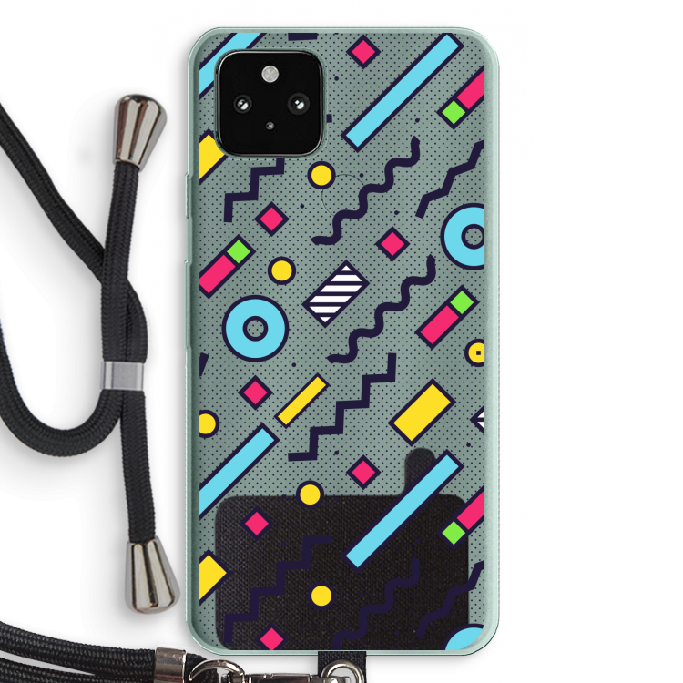 8-bit N°8: Pixel 5a 5G Transparant Hoesje met koord