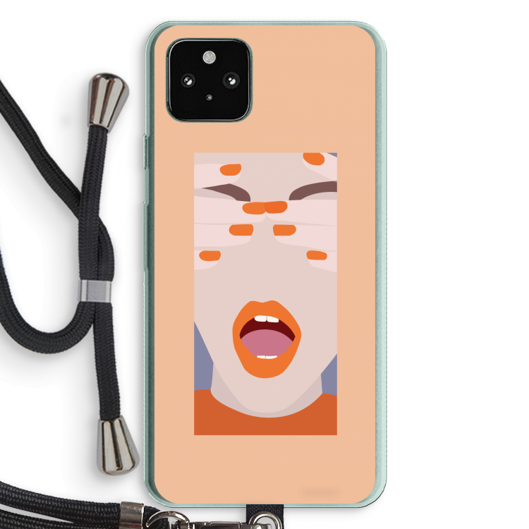 Surprise: Pixel 5a 5G Transparant Hoesje met koord