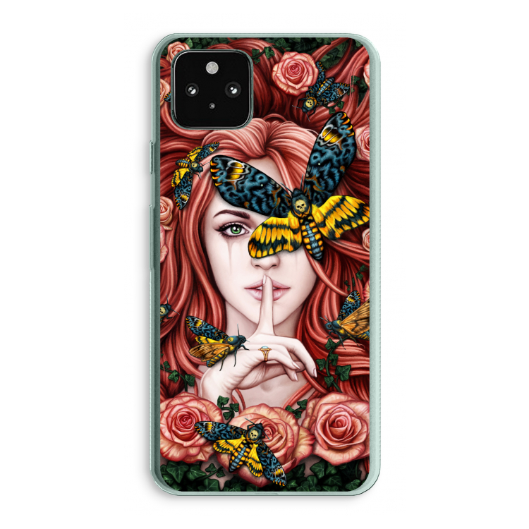 Lady Moth: Google Pixel 5a 5G Transparant Hoesje