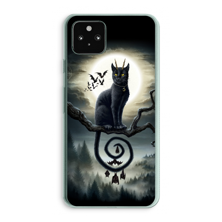 Moonlight Companions: Google Pixel 5a 5G Transparant Hoesje