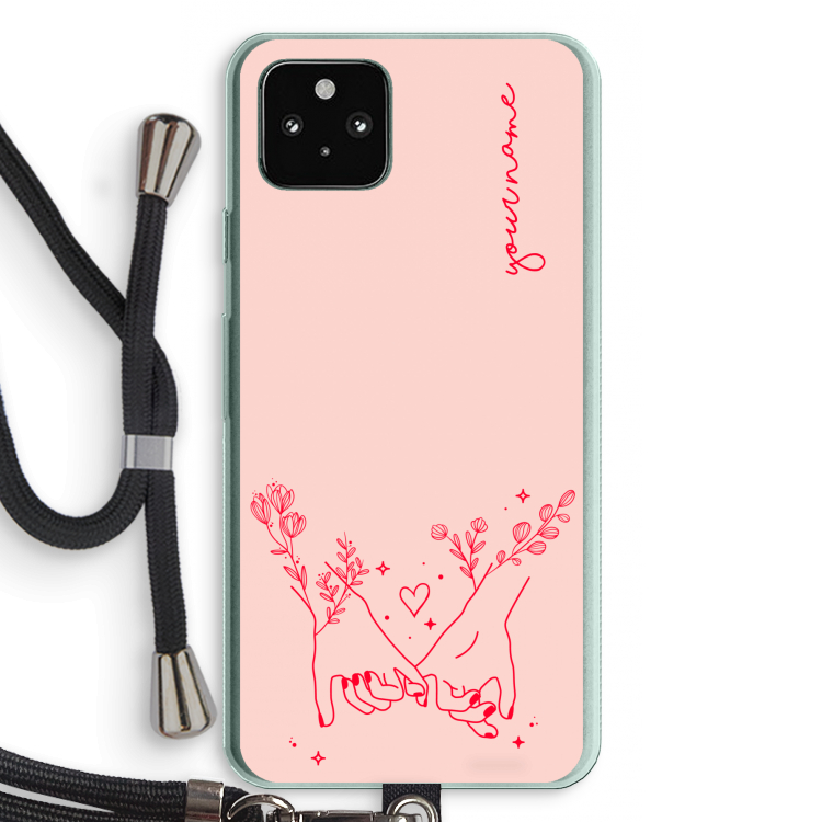 Best Friends: Pixel 5a 5G Transparant Hoesje met koord