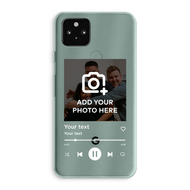 Music Player: Google Pixel 5a 5G Transparant Hoesje