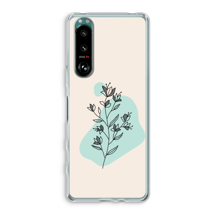 Violets are blue: Sony Xperia 5 III Transparant Hoesje