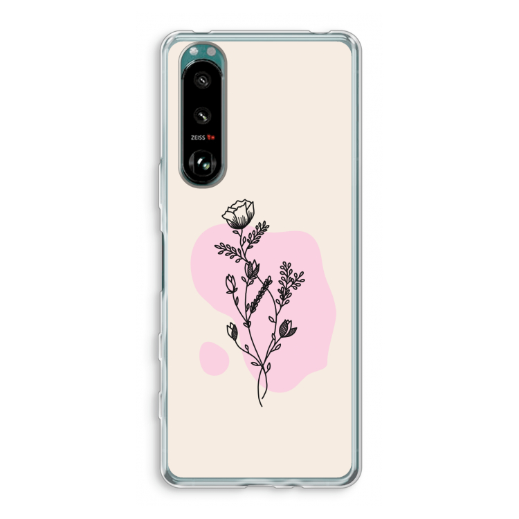 Roses are red: Sony Xperia 5 III Transparant Hoesje