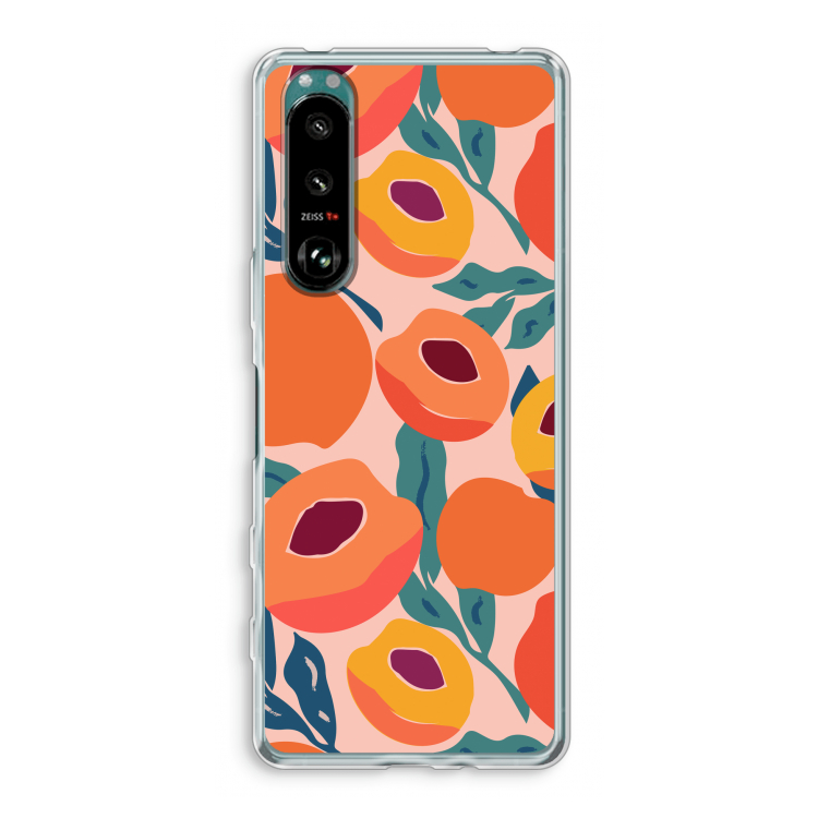 Perzik: Sony Xperia 5 III Transparant Hoesje