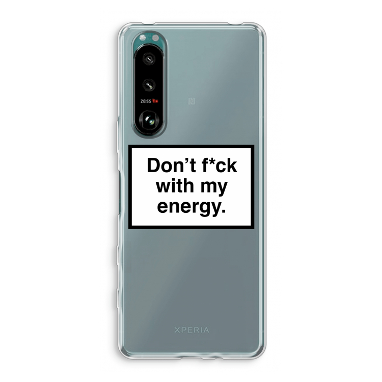 My energy: Sony Xperia 5 III Transparant Hoesje