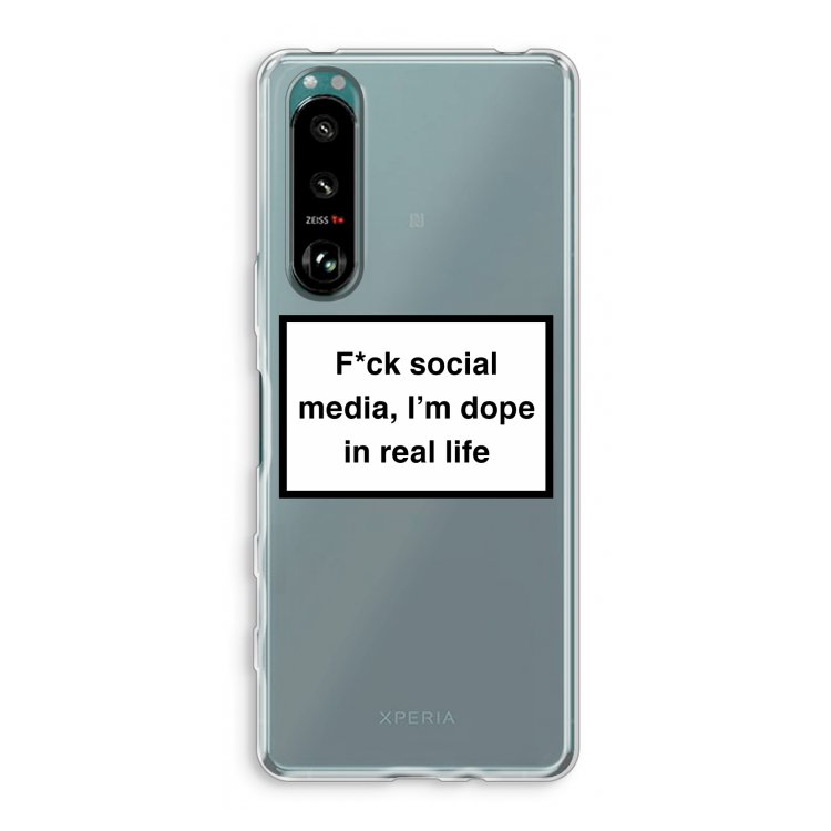 I'm dope: Sony Xperia 5 III Transparant Hoesje