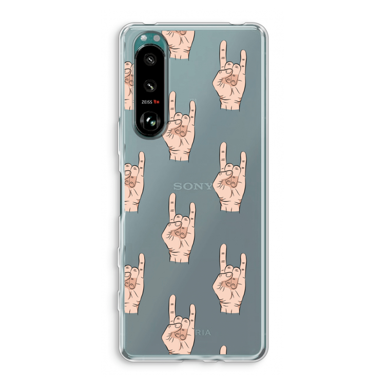Rock: Sony Xperia 5 III Transparant Hoesje