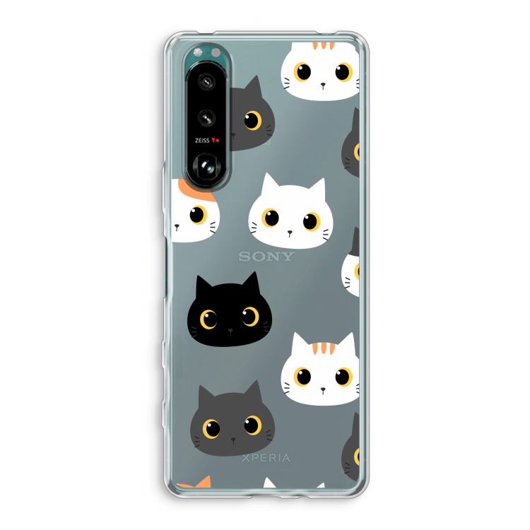 Katten: Sony Xperia 5 III Transparant Hoesje