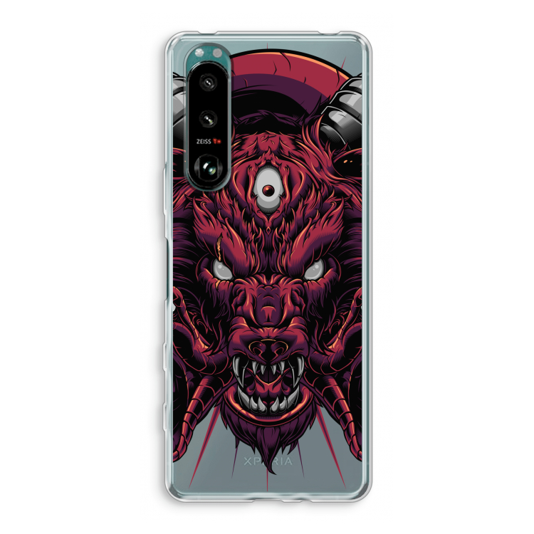 Hell Hound and Serpents: Sony Xperia 5 III Transparant Hoesje