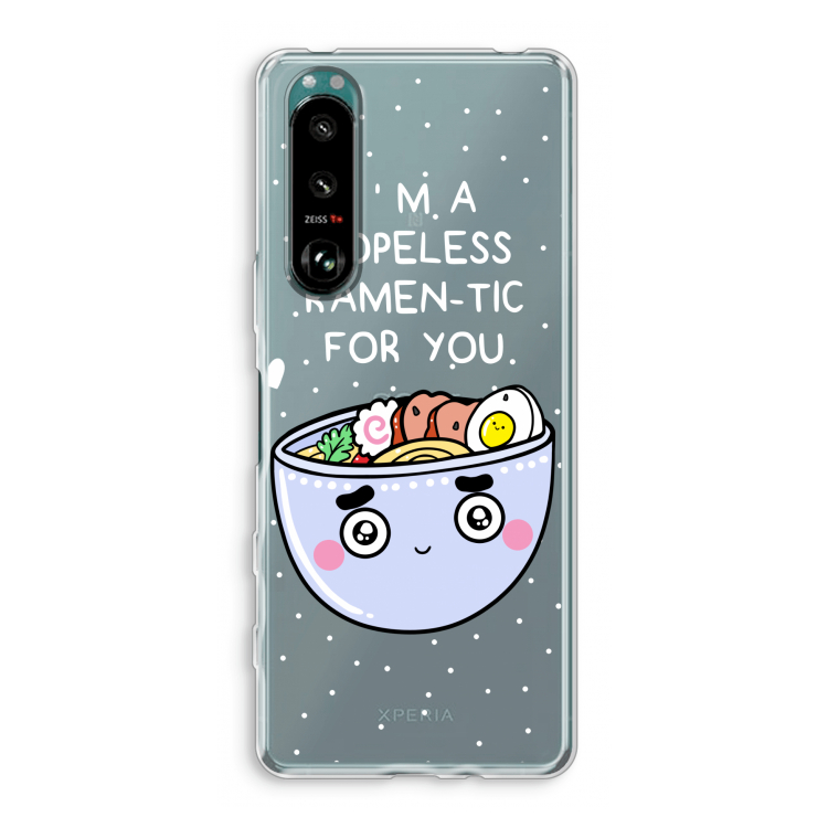 I'm A Hopeless Ramen-Tic For You: Sony Xperia 5 III Transparant Hoesje