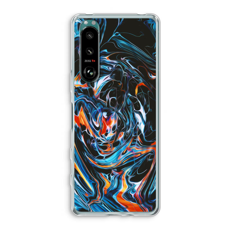 Black Unicorn: Sony Xperia 5 III Transparant Hoesje