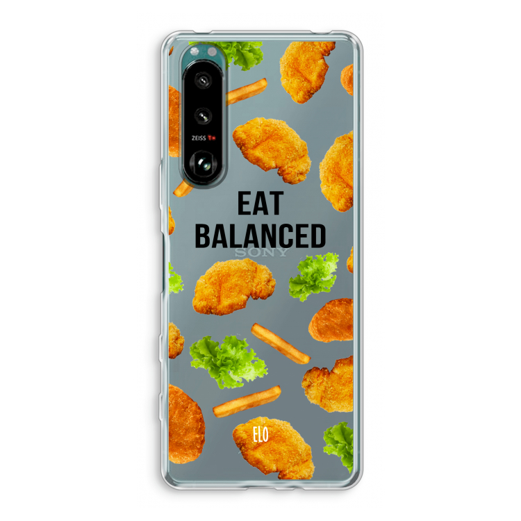 Eat Balanced: Sony Xperia 5 III Transparant Hoesje