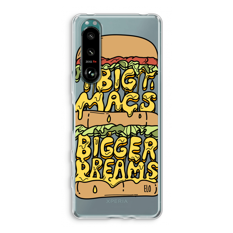 Big Macs Bigger Dreams: Sony Xperia 5 III Transparant Hoesje