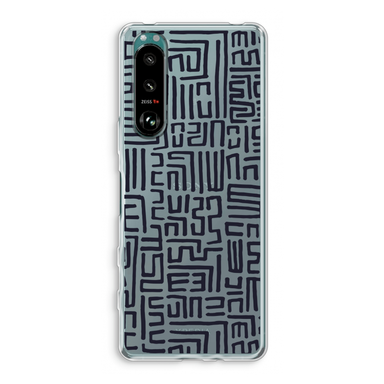 Moroccan Print: Sony Xperia 5 III Transparant Hoesje