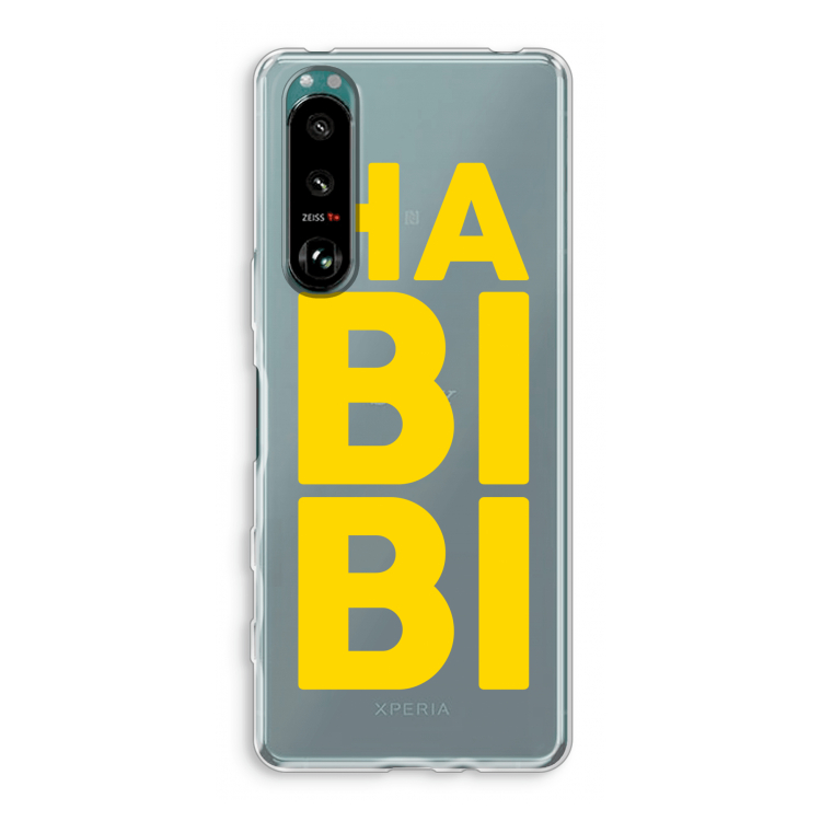 Habibi Blue: Sony Xperia 5 III Transparant Hoesje