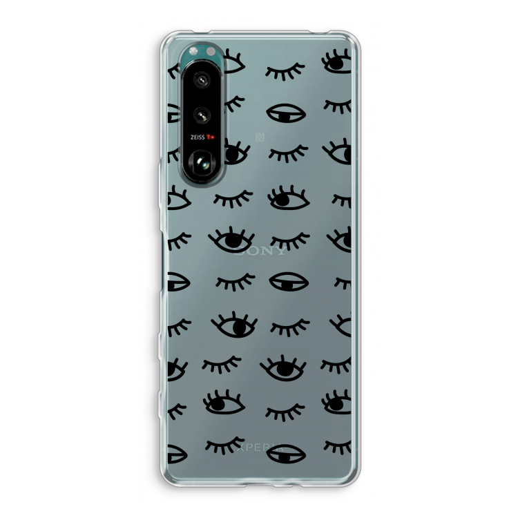 Eye pattern #2: Sony Xperia 5 III Transparant Hoesje