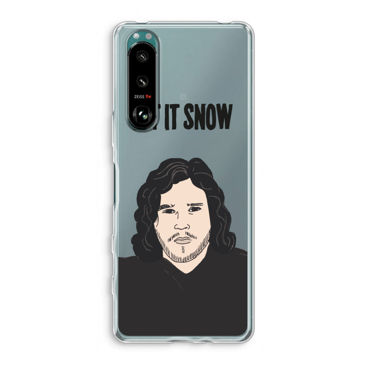 Let It Snow: Sony Xperia 5 III Transparant Hoesje