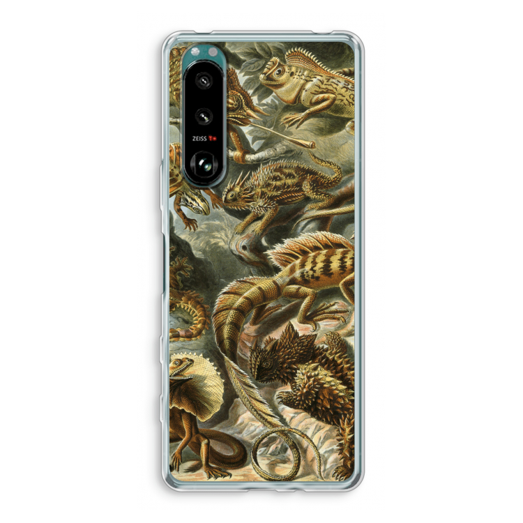 Haeckel Lacertilia: Sony Xperia 5 III Transparant Hoesje