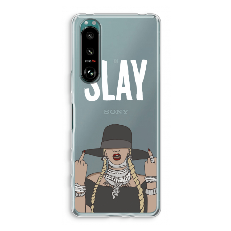 Slay All Day: Sony Xperia 5 III Transparant Hoesje