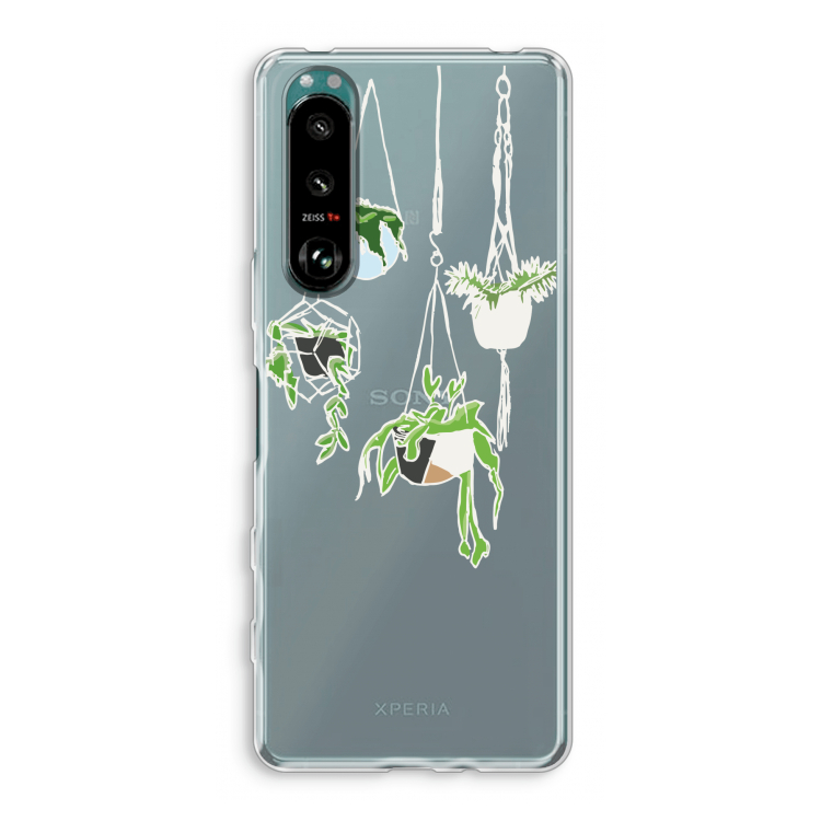 Hang In There: Sony Xperia 5 III Transparant Hoesje